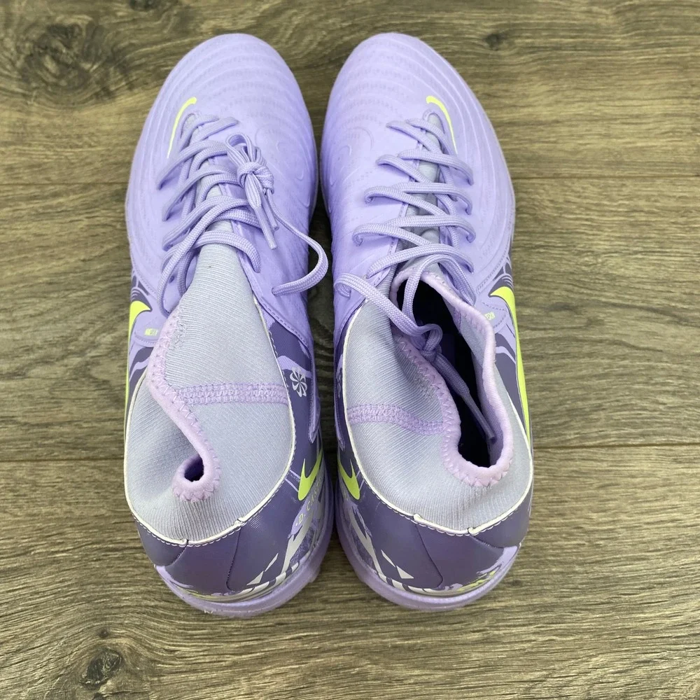 Nike Legend 10 Academy TF Mens 10.5 Purple Volt Soccer Turf Cleats HF1599-500